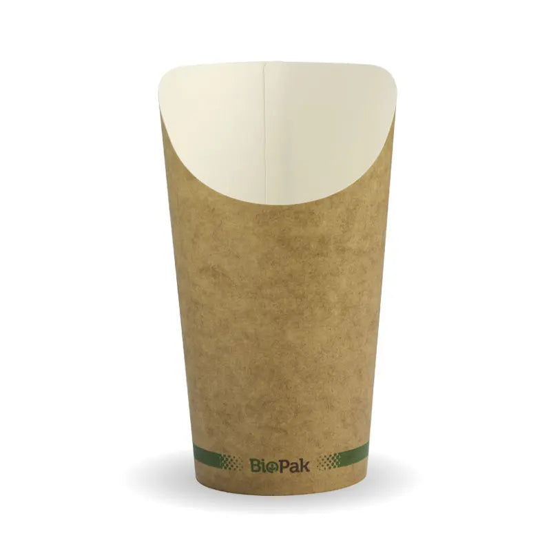 CHIP CUP - MEDIUM PRINTED KRAFT - FSC® MIX (CTN 1000)