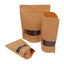 PB2 - KRAFT BROWN POUCH BAG WITH WINDOW - 250G
