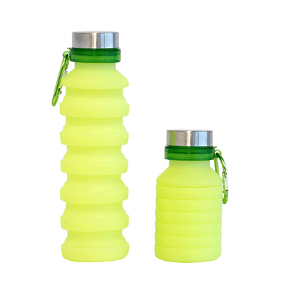 GO GREEN - COLLAPSIBLE SILICONE BOTTLE - 550ML