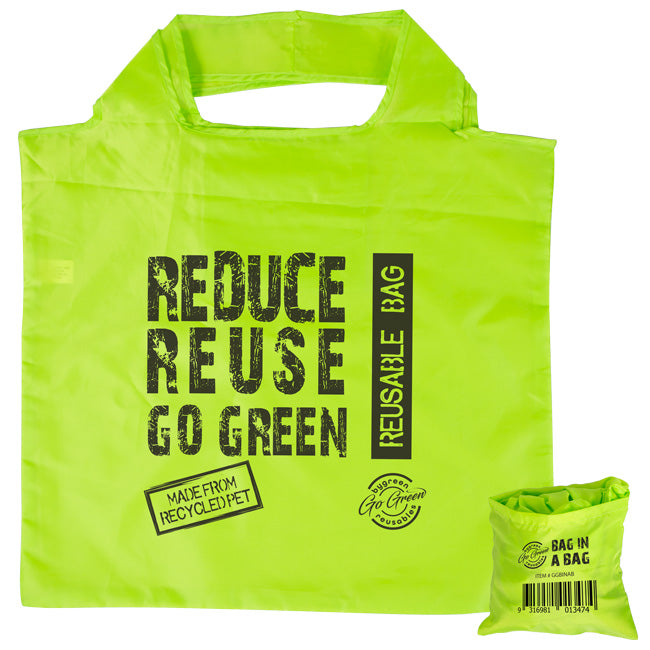GO GREEN - REUSABLE BAG & STORAGE BAG