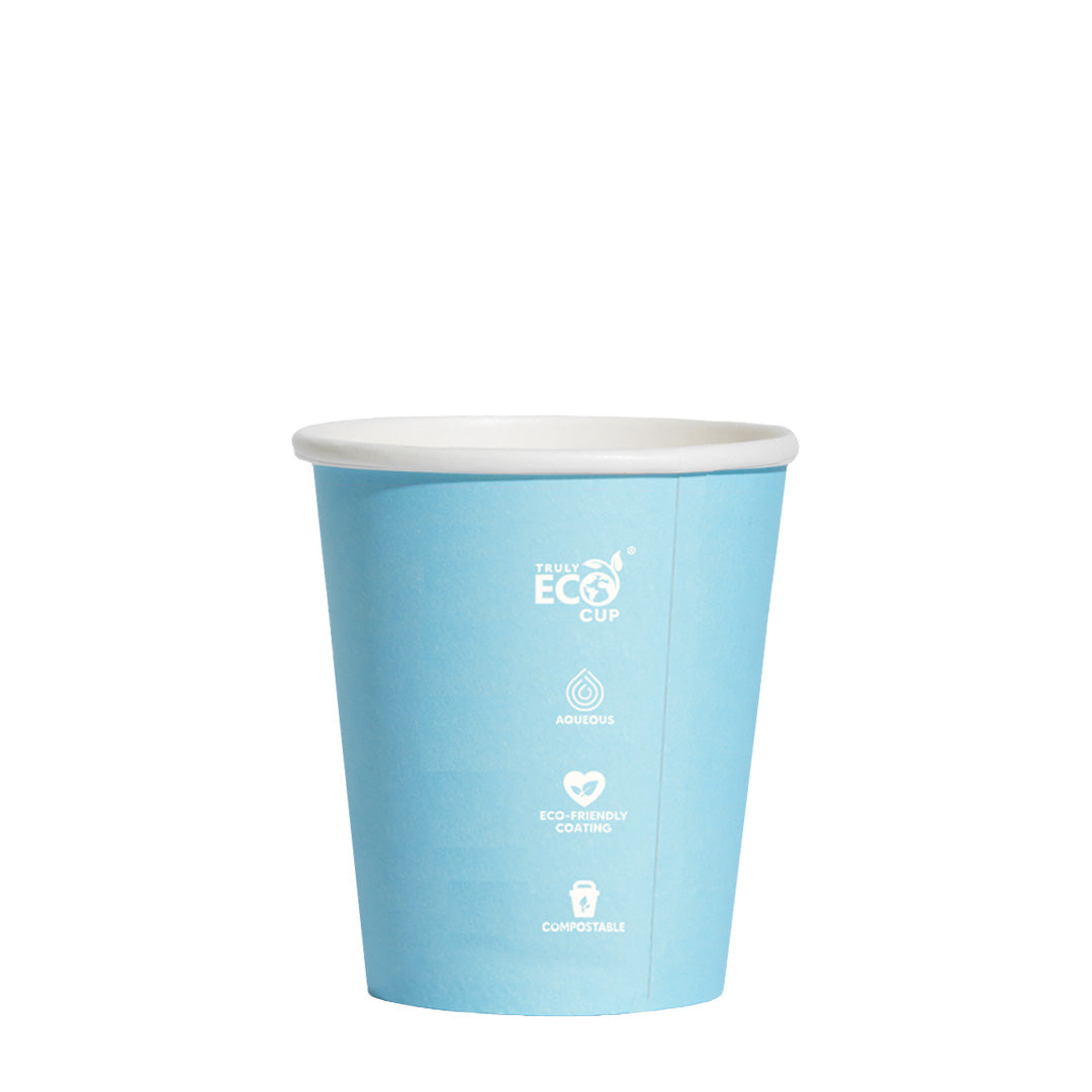 CUP - SINGLE WALLED - AQUEOUS - PASTEL - 6oz / 180ml - 80mm Ø